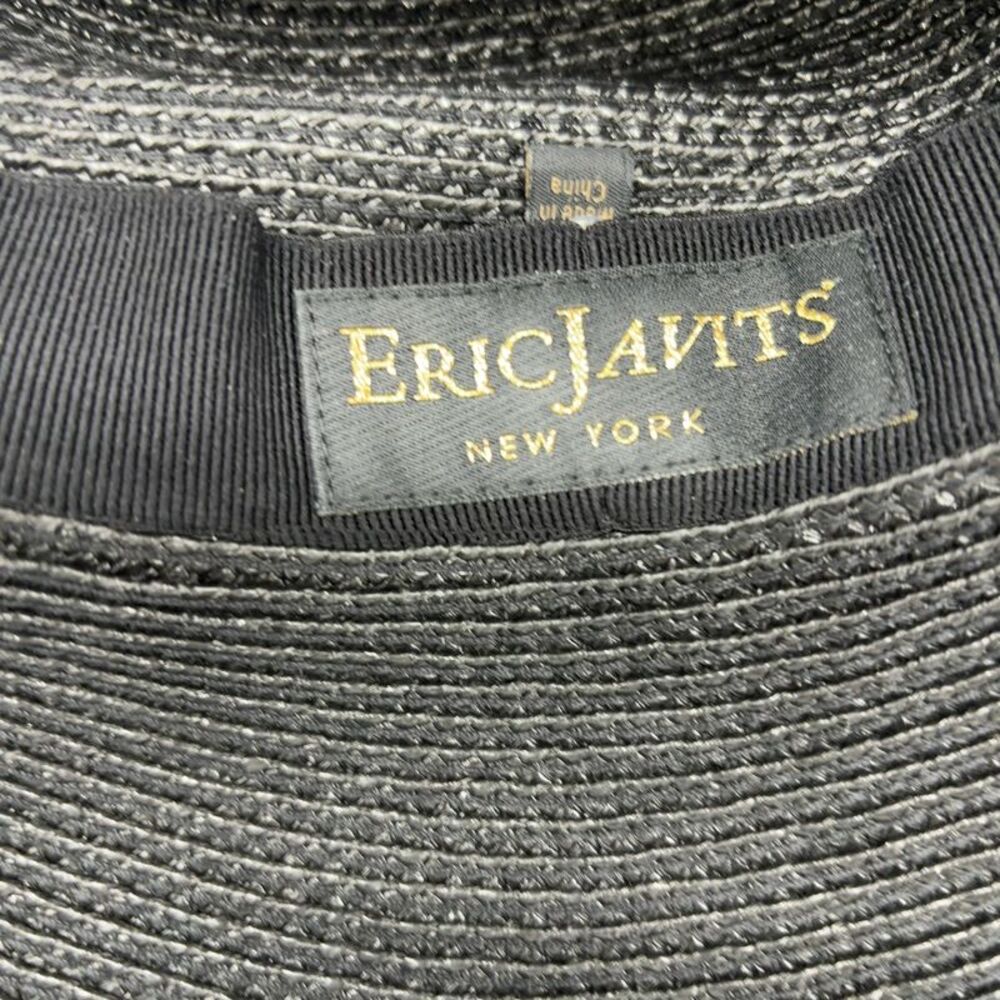 Eric Javits Wide Brim Sun Hat in Black - Picture 3 of 4
